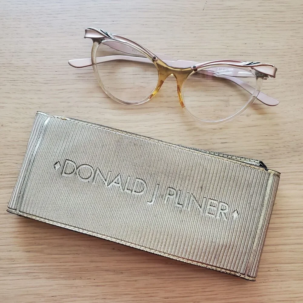 Vintage 50s Donald Pliner Cat Eye Glasses
